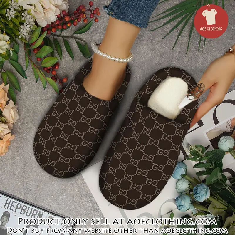 Gucci fleece slippers luxury inhouse slippers ihs1013 aoe2212313